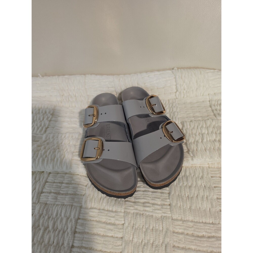 Birkenstock Arizona Big Buckle Sandals Gray Sz 37